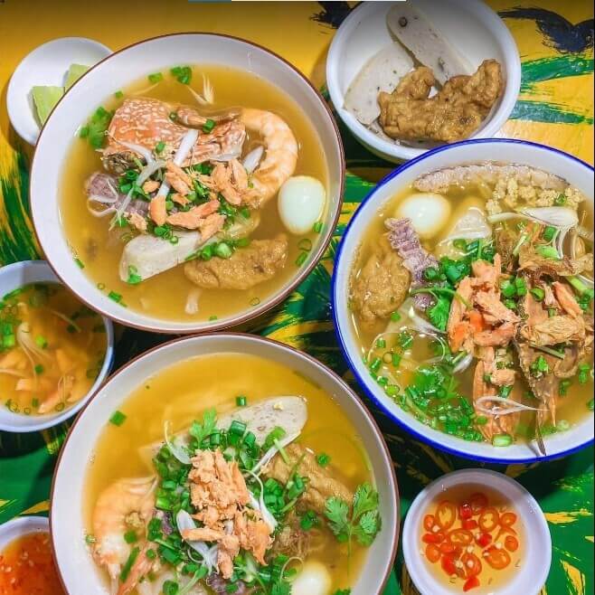 bánh canh ghẹ tôm tít - vĩnh điềm trung Nha Trang